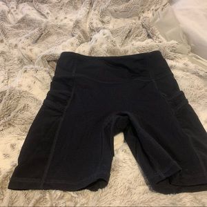 black biker shorts from Fabletics. extra small-small.